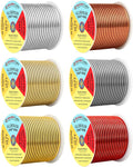 Mandala Crafts 10 GA Gray Copper Red Assorted Anodized Aluminum Craft Wire | by MandalaCrafts