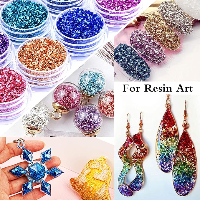 24 Box Crushed Glass Craft Glitter Fine - Image 4