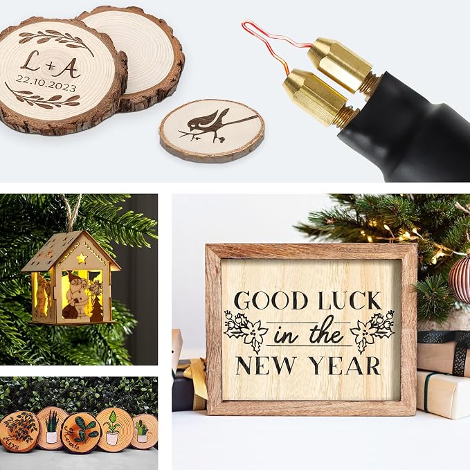 60W Professional Wood Burning Kit Pro Wood Burner Pyrography Tool - Image 3