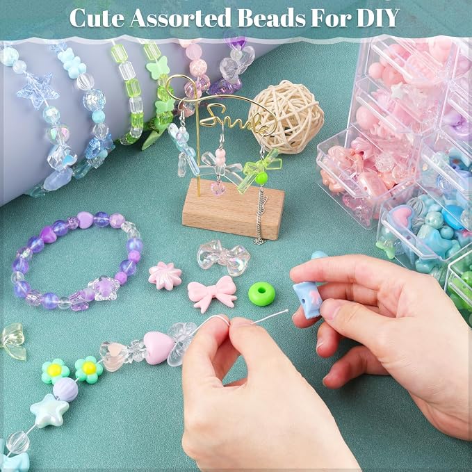 210-270PCS TINKRSTUFF Assorted Acrylic Beads - Image 3