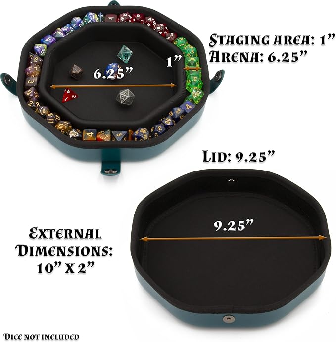 CASEMATIX Dice Tray and Dice Storage Case - Image 9