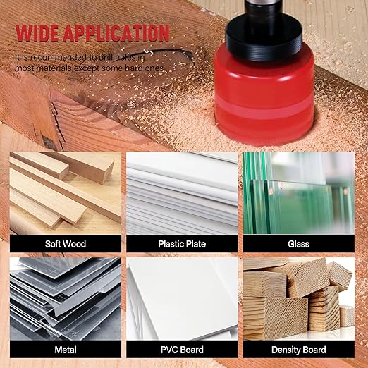 Bi-Metal Hole Saw Set, 22PCS Hole Saw Kit with Arbors and Drill Bits, 3/4" to 2-11/12" 12 PCS Saw Blades with case for Metal, Wood, Plywood, Drywall, PVC Board, and Plastic