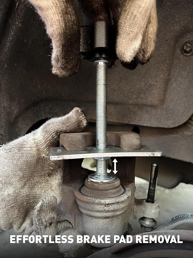 SMART JERRY - Brake Caliper Compression Tool │Heavy Duty Caliper Piston Compressor Tool │Disc Brake Pad Spreader for Compressing Inner Pad │Fit Most Cars and Light Trucks