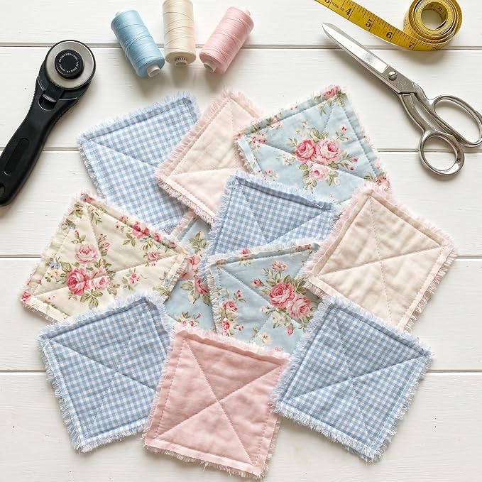84 Pack 5-inch Cotton Fabric Squares, 5″ Precut Cotton Fabric Squares, Solids - Image 6