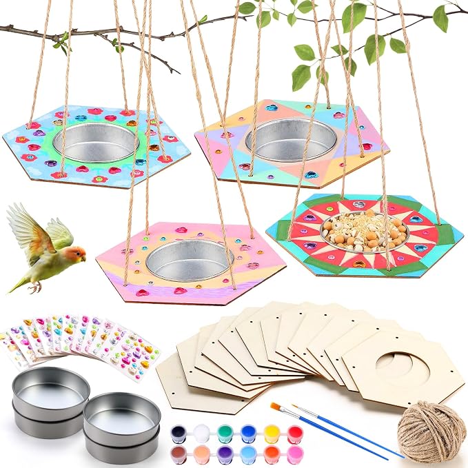 CroBlissful 12 Pack Bird Feeder Craft Kits by CroBlissful