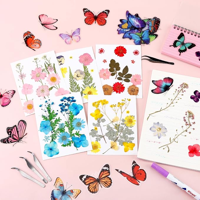 130 PCS Dried Pressed Flowers - Image 4