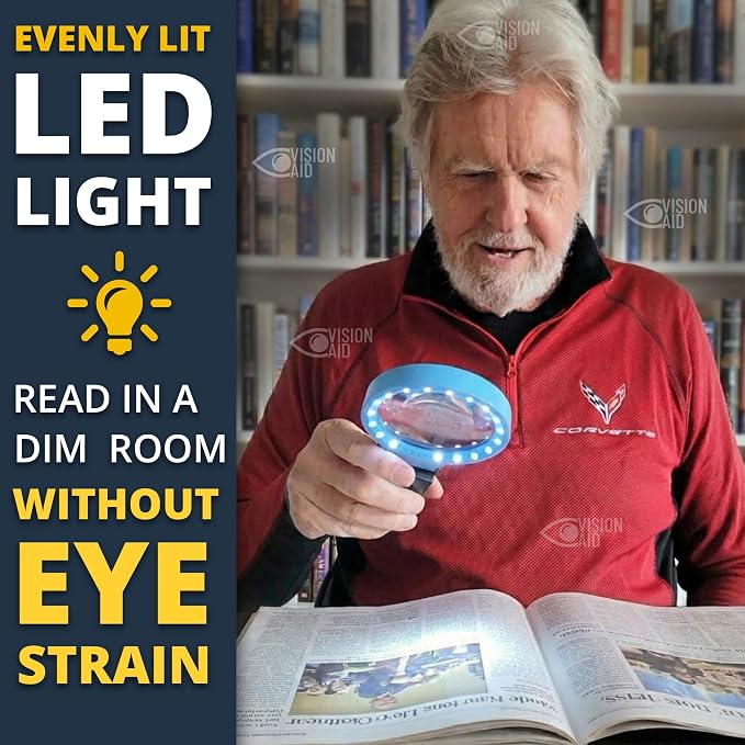 VisionAid 30X 10X Hands-Free Magnifying Glass - Image 3