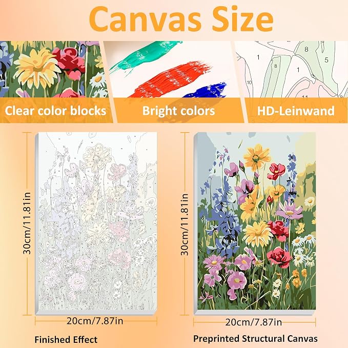 Mandun 3 Pack Paint by Numbers Kit - Image 2