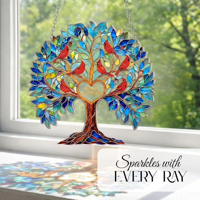 Sunflower Suncatcher Ornament – Acrylic Sunflower Window Hanging Decoration - Image 8