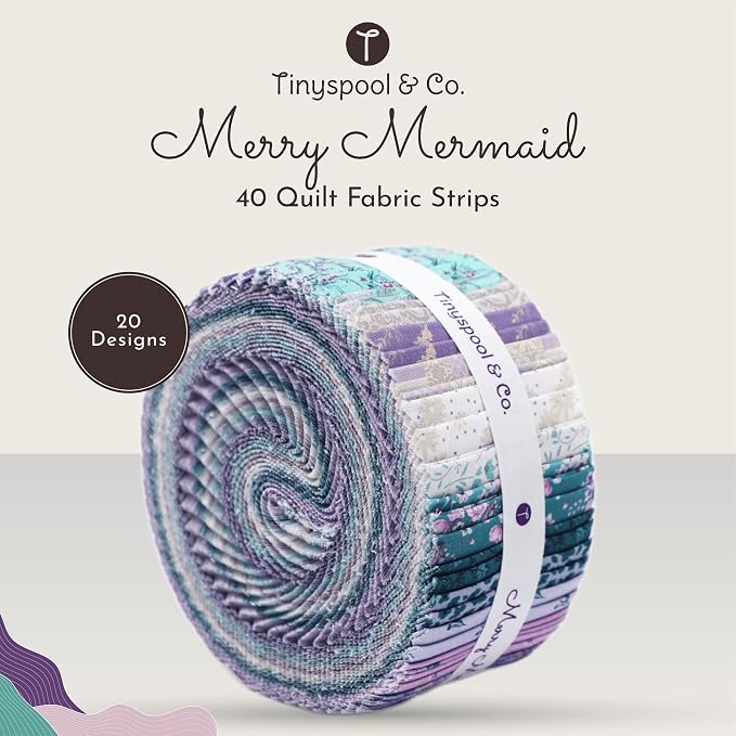 Tinyspool & Co.'s Twirlie Roll 40 Precut Quilting Fabric Strips - Image 2