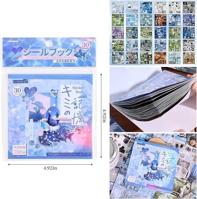 Girl's Japanese Retro Sticker Book, Nostalgic Theme - Image 7