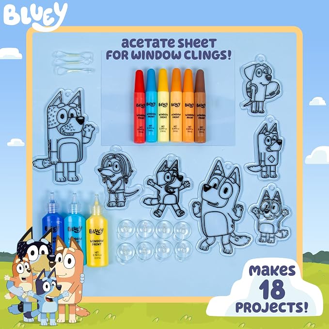 Bluey Window Art Suncatchers Kit - Image 2