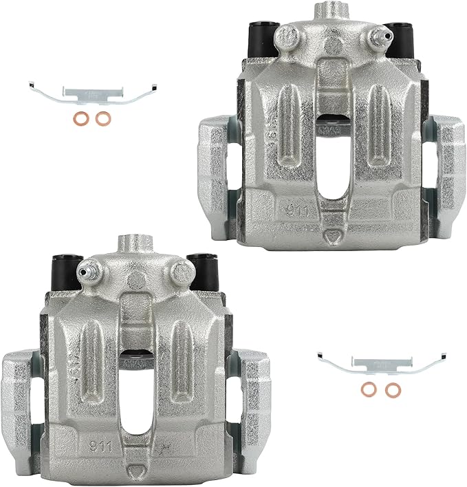 cciyu Rear Left & Right Brake Calipers Assembly w/Bracket 19-B3226 19-B3227 For BMW For 323i/For 325i/For 325xi/For 328i/For 328i xDrive/For 328xi/For X1