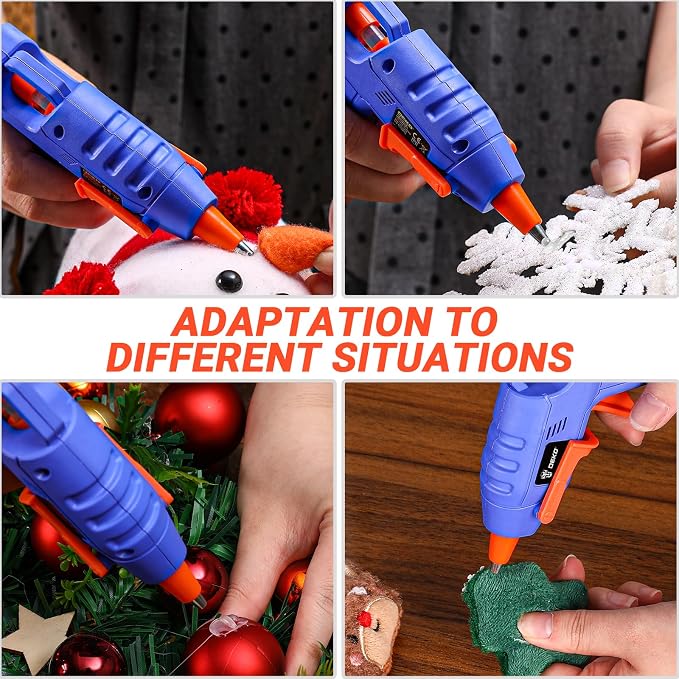 Mini Hot Glue Gun Kit：DEKOPRO 20Watt High Temp Glue Guns Tool - Image 6