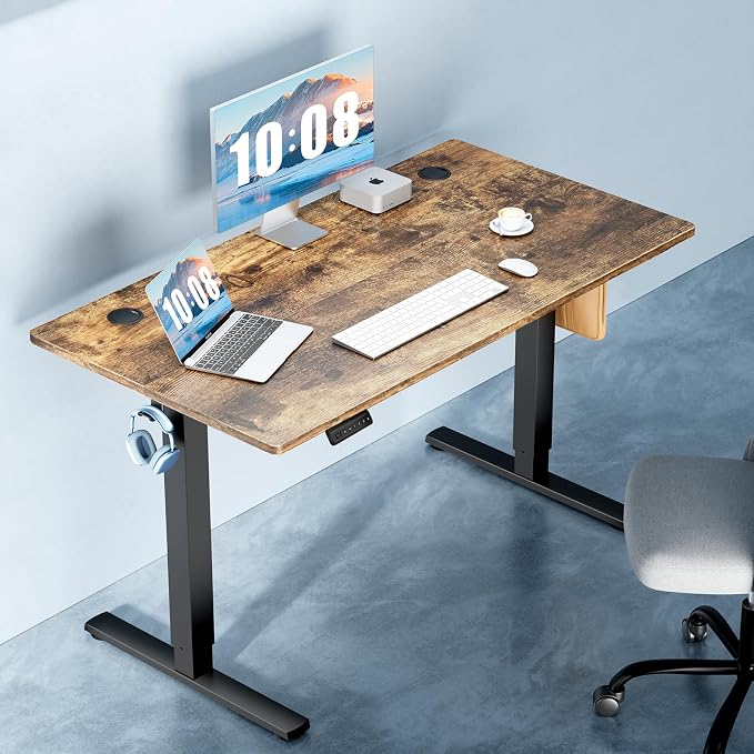DUMOS 55 Inch Electric Standing Desk Height Adjustable, Sit to Stand Computer - Image 2