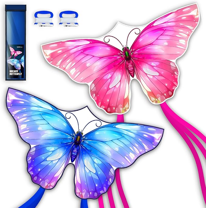 SGftre 3 Piece Set Butterfly Delta Octopus Kites by SGftre