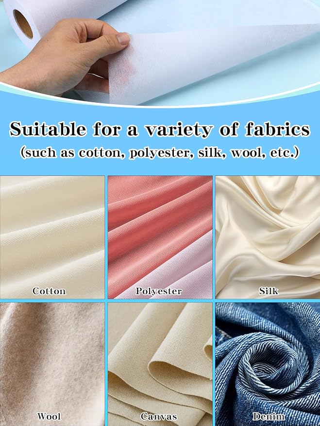White Medium Weight Fusible Interfacing - Image 6