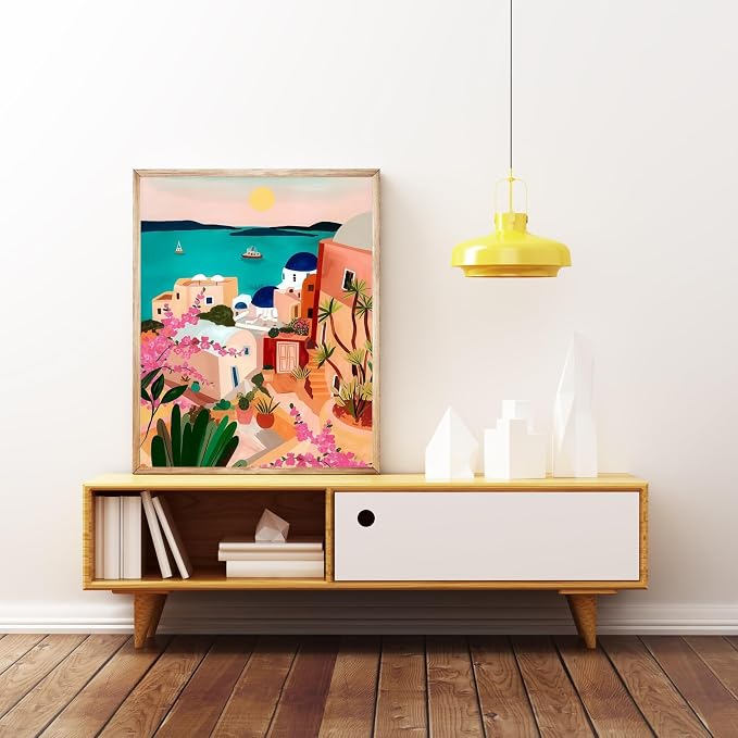 5DDIYART Seaside Town Paint by Numbers - Image 2