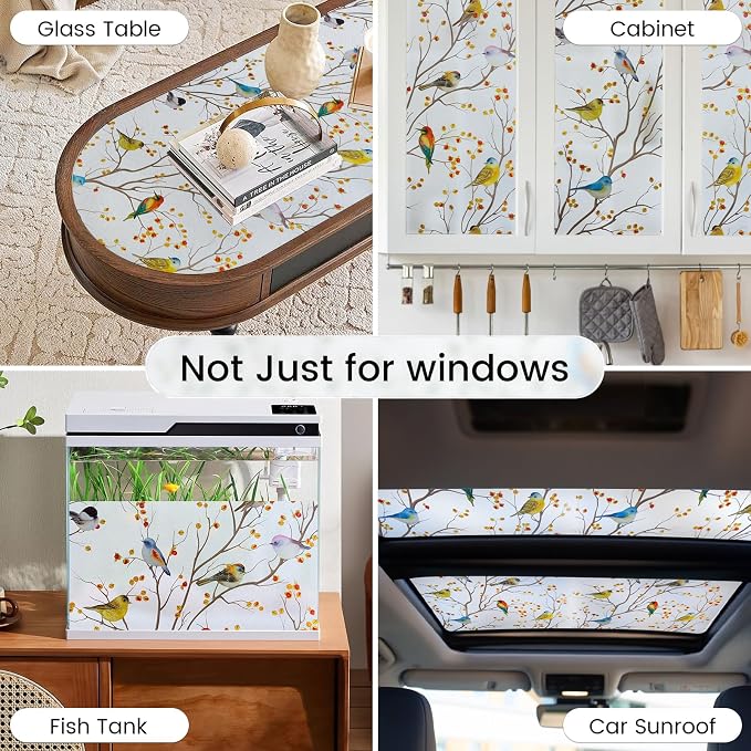 DKTIE Country Rustic Stain Glass Window Film - Image 5