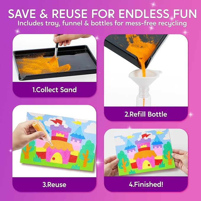 JOVA Klever Kits Glow Sand Art Kits - Image 8