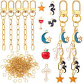 Hzopcw 235pcs Multicolor Keychain Making Kit, Swivel Snap Hook Chains by Unknown