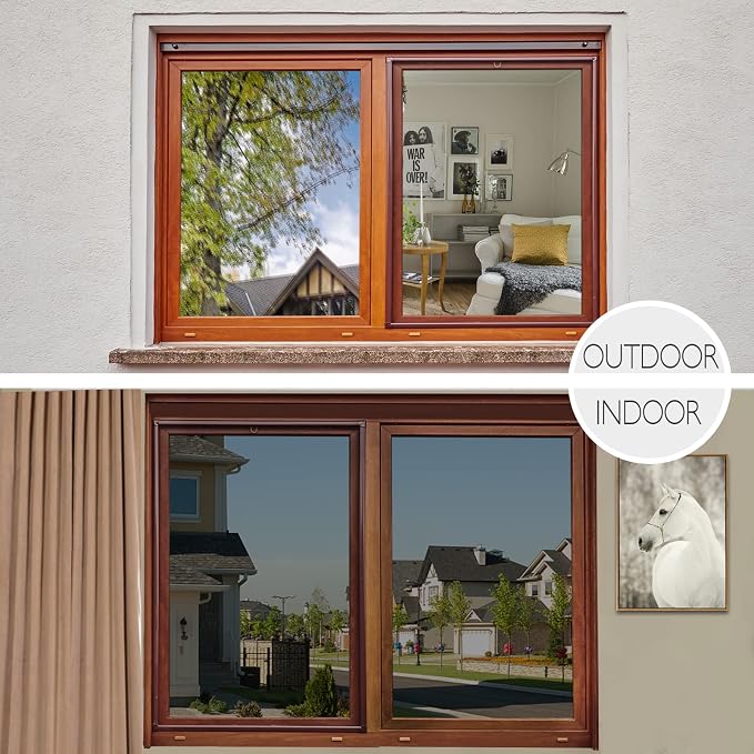 HIDBEA One Way Privacy Window Film, Daytime Mirror Reflective Heat Control UV - Image 5
