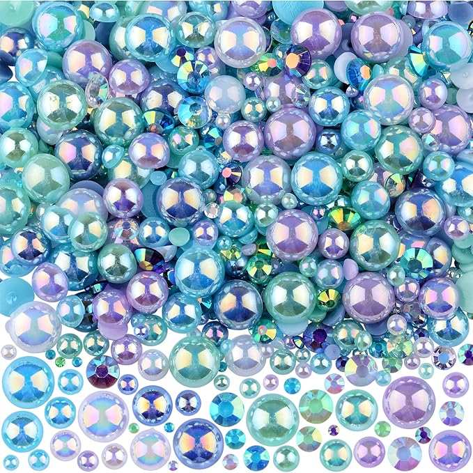3900+ Pcs Rhinestones and Pearls Kit, 2-10mm Flatback Gems by ShowNow