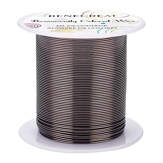 BENECREAT 20 Gauge 32 Yards Jewelry Beading Wire Tarnish Resistant Copper Wire by BENECREAT