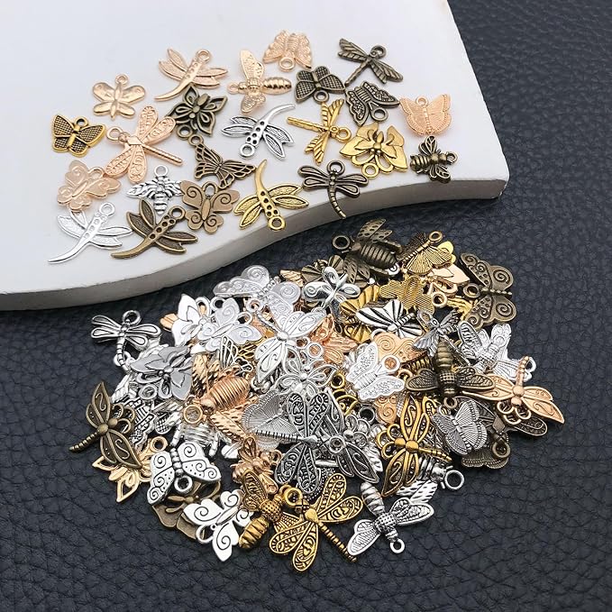 WOCRAFT 100pcs Butterfly Charms - Image 4