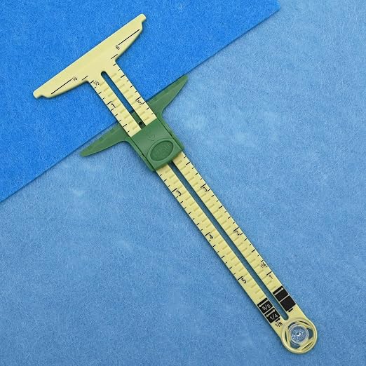 Sewing Gauge Measuring Tool Set 5-in-1 T-Shaped Sliding Gauge Ruler, Acrylic - Image 5