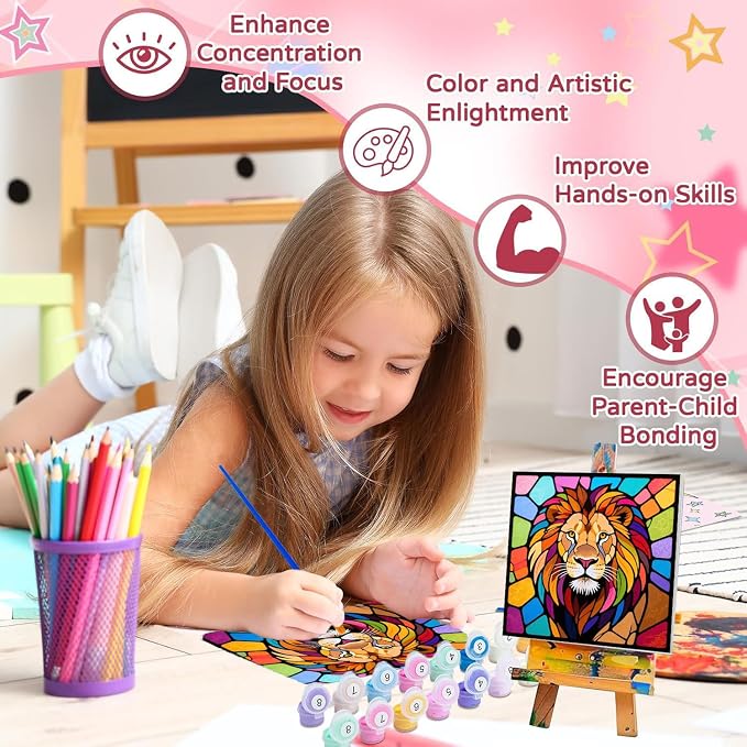 cviokrdu 4 Pack Paint by Numbers Kit - Image 5