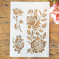 TIAMECH A4 Reusable Rose Flowers Stencil by TIAMECH