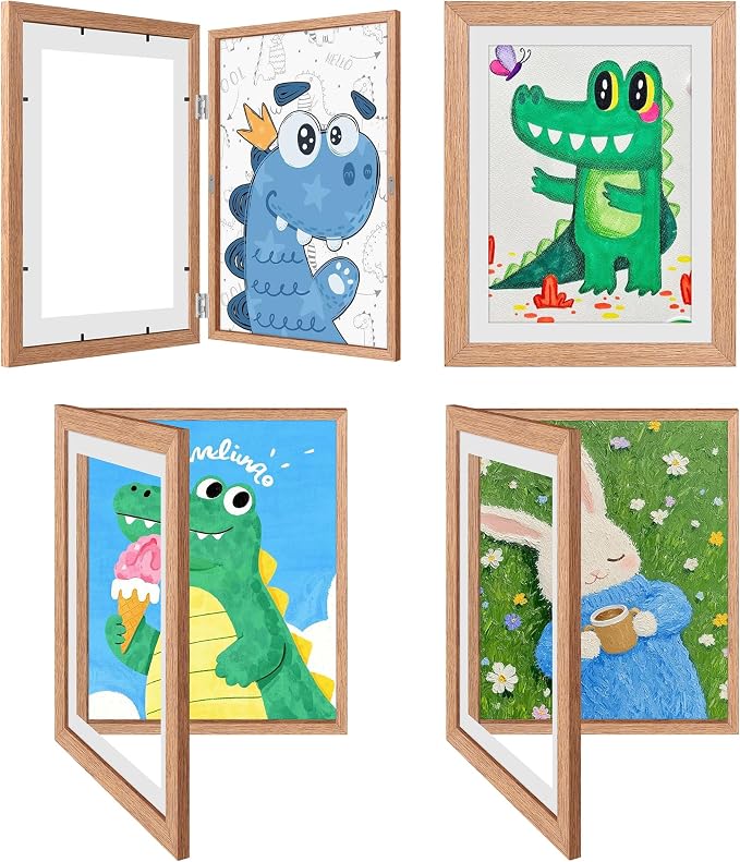 4 Pack Kids Artwork Frames Changeable 8.5 x 11 Inch Children Art Projects by Unknown