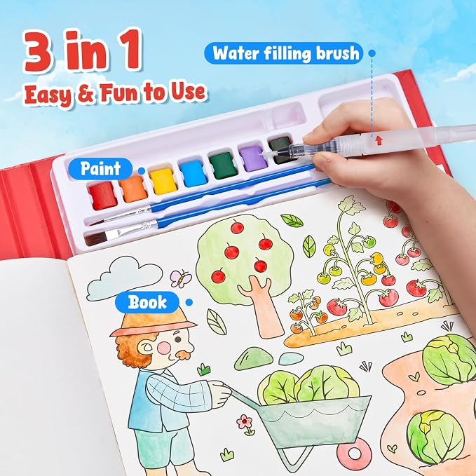 JoyCat Paint with Water Coloring Books - Image 2