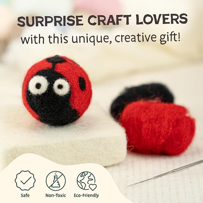 Woolbuddy Needle Felting Starter Kit –Make 6 Cute Characters – Complete Kit - Image 3