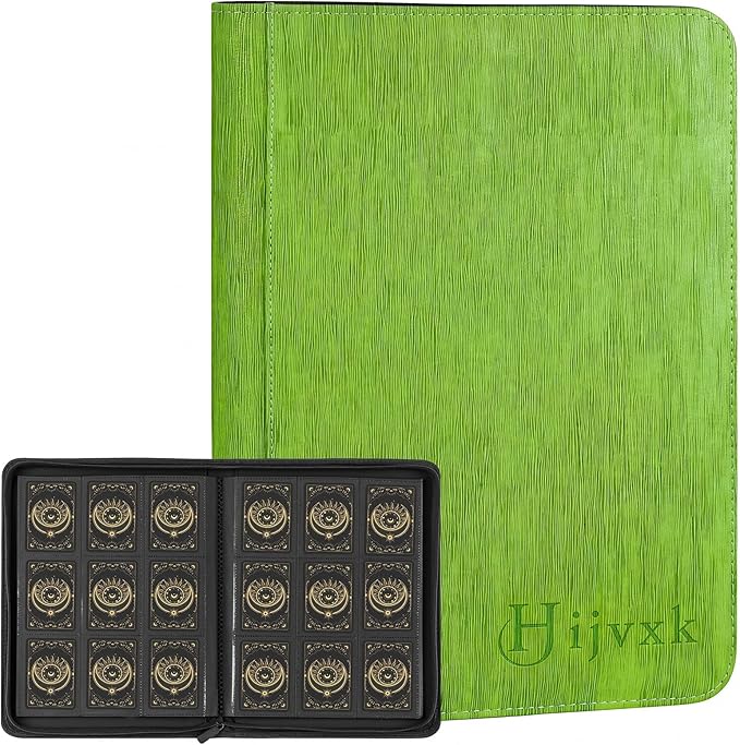 Card Binder 9 Pocket, Premium 540 Double Sided Pocket Collection Binder by Hijvxk