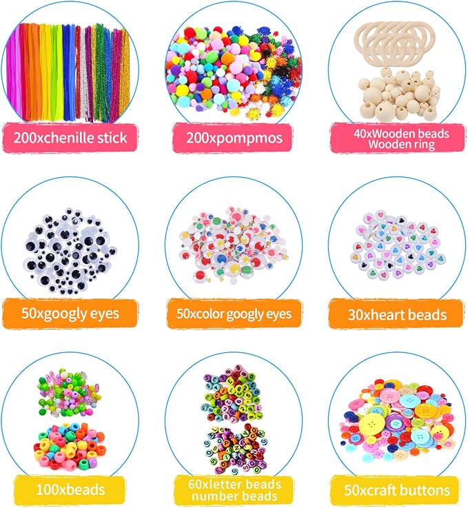 Itopstar 3000+ Kids Arts and Crafts Supplies - Image 3