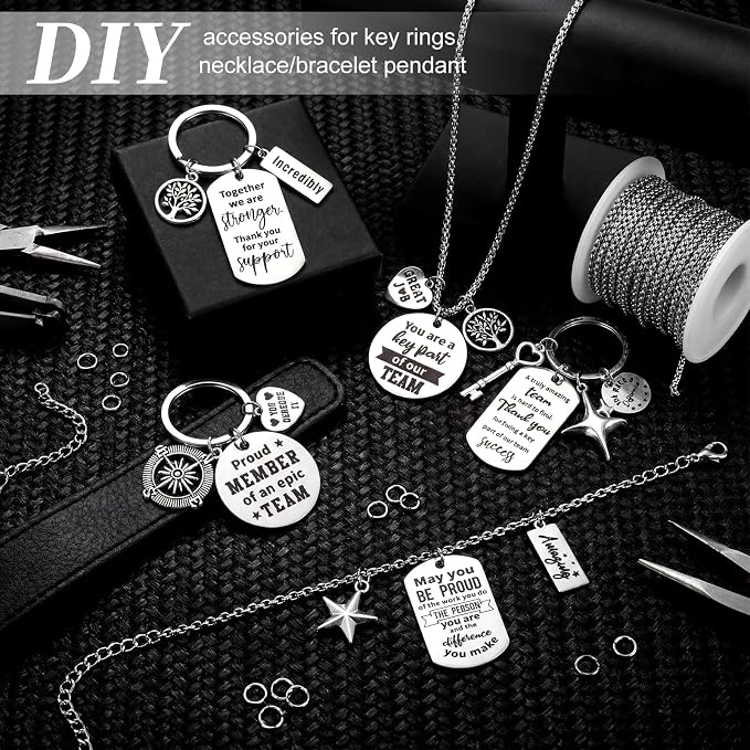 Trnayi 285 Pcs Inspirational Words Charms Bulk - Image 3