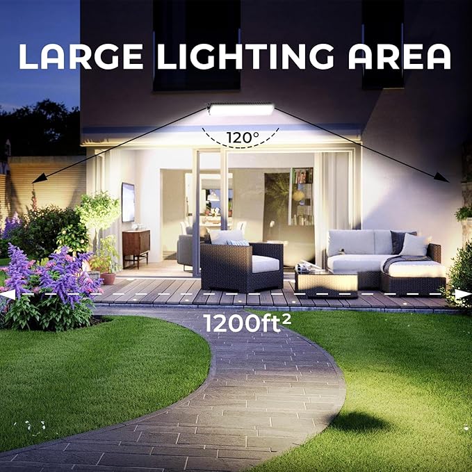 100W LED Shop Lights, 11000LM 6000K Plug in Garage Light with 6FT Power Cord, IP66 Waterproof Work Light for Garage, Outdoor, Workshop, Yard, Warehouses, Carport, Indoor