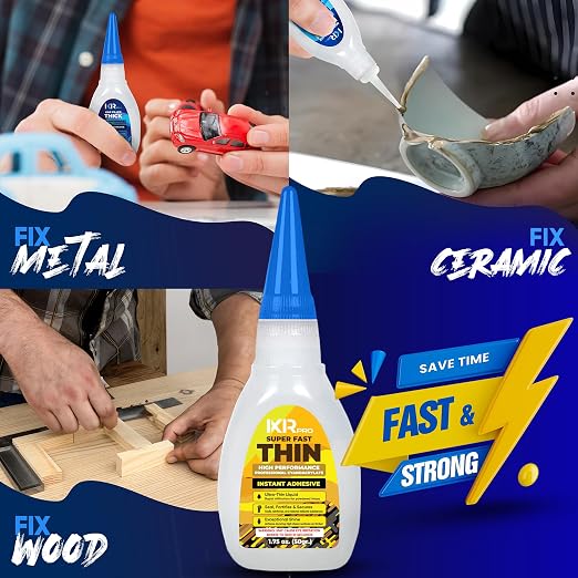 CA Glue Thin Viscosity Kit, 1.75 oz. Cyanoacrylate Glue, Super Glue - Image 9
