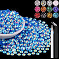 1500PCS 6mm Resin Jelly Rhinestones in Bulk, Bedazzling Flatback Crystals by BELLEBOOST