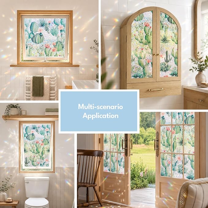 ADD.HERES Window Privacy Film, Stained Glass Decorative Static Cling, Removable - Image 7