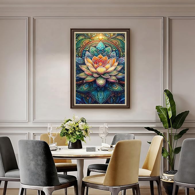 CHWGLFGG Mandala Lotus Diamond Painting Kit - Image 4