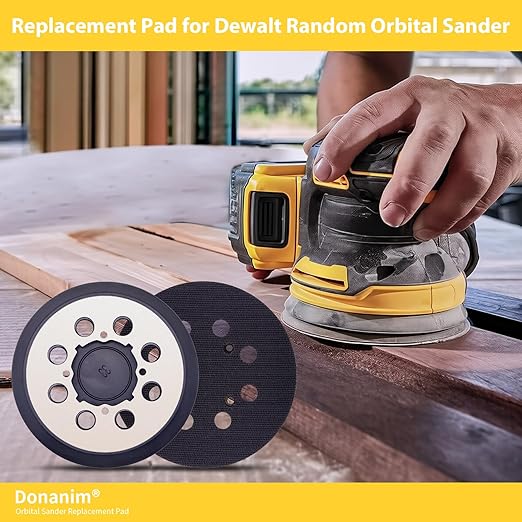 2 Pack 5 Inch Sander Pad Replacement, Metal Sander Backing Pad Compatible with DeWalt DWE6421 DWE6423 DCW210B, Sanding Pad for DWE64233 N329079 Random Orbital Sanders Parts