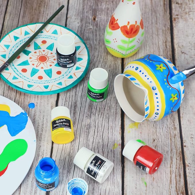Mont Marte Ceramic Paint Set Signature 26 x 0.7 US fl.oz Multicolor, Vibrant - Image 6