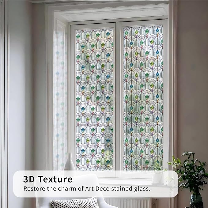 3D Vintage Stained Glass Window Film - Image 5