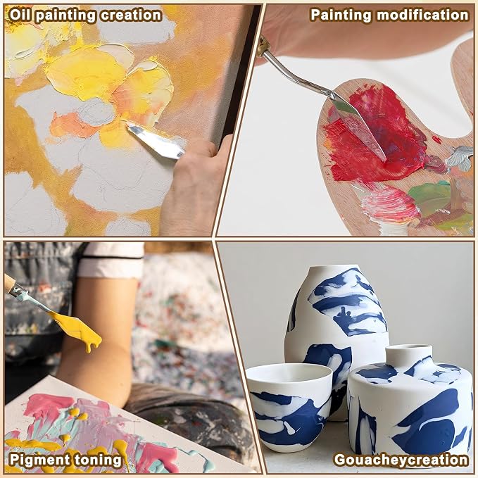 15Pcs Pallet Knife for Acrylic Paint Stainless Steel Painting Knives Set | - Image 8