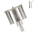 2-1/16inch | 53mm Diamond Hole Saw with Center Drill bit and Diamond-Coated Center Drill bit for Ceramic Glass Marble Fiberglass Granite and Porcelain Tiles by CENYB