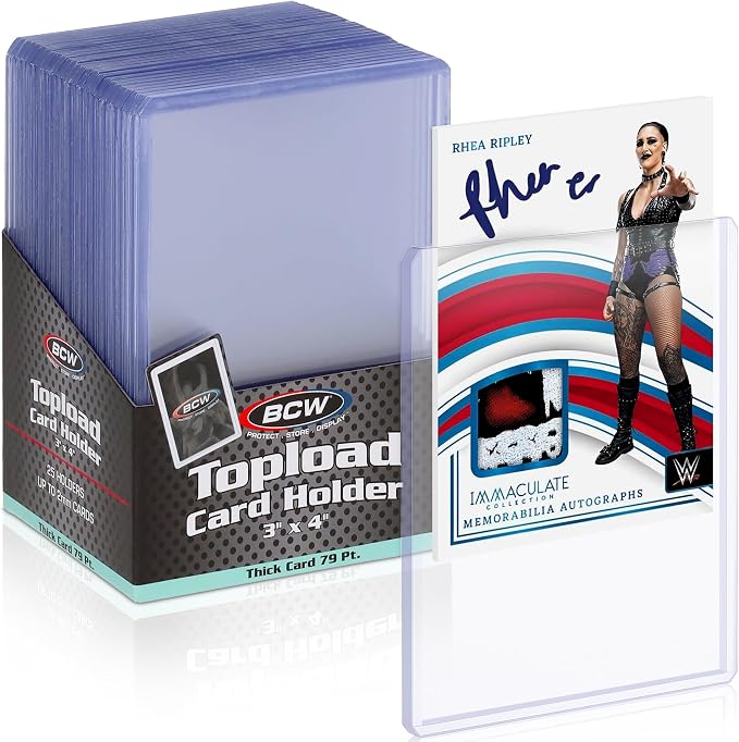 BCW Thick 79PT Card Top Load Holder, 3 x 4 by BCW