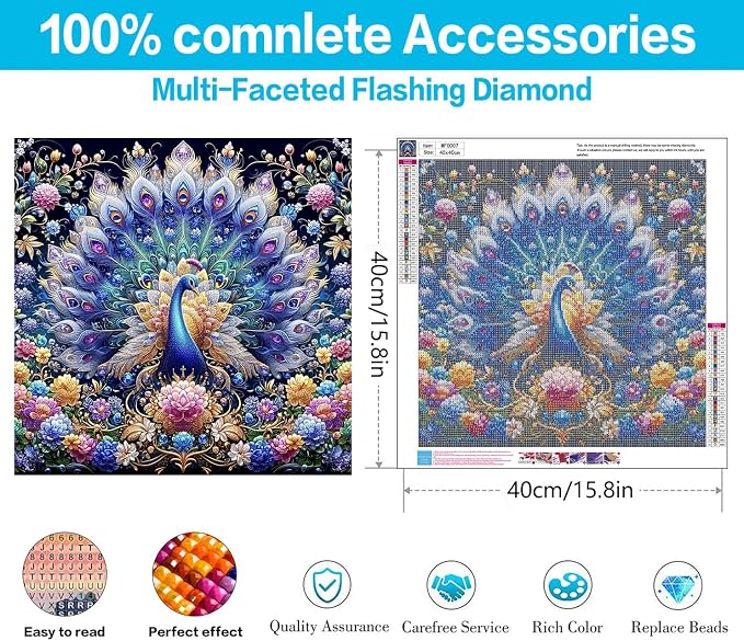 Meothan Square Drills Diamond Painting Kits - Image 3